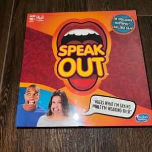 Hasbro Speak Out Game - Vibrant Red and Blue
